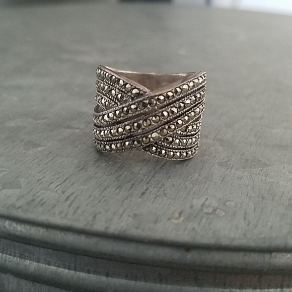 Jewelry - Vintage Sterling And Markasite Ring